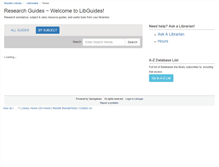 Tablet Screenshot of libguides.library.deerfield.edu