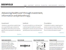 Tablet Screenshot of deerfield.com