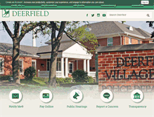Tablet Screenshot of deerfield.il.us